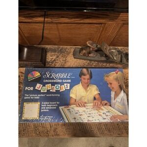 Vintage Milton Bradley 1987 Scrabble for Juniors Crossword Board Game Sealed